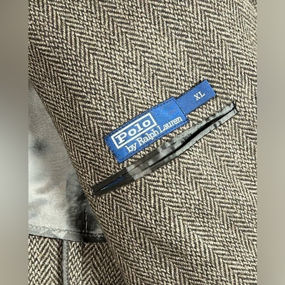 NWT NOS Polo Ralph Lauren XL Made in Italy Harris Tweed 100% Wool Sports Coat - Picture 8 of 15